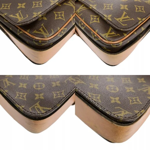 LOUIS VUITTON Cartouchiere GM Shoulder Bag Monogram Leather Brown France M51252 - Picture 16 of 16
